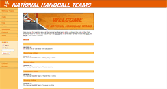 Desktop Screenshot of national-handball-teams.com