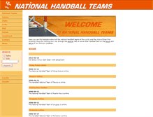 Tablet Screenshot of national-handball-teams.com
